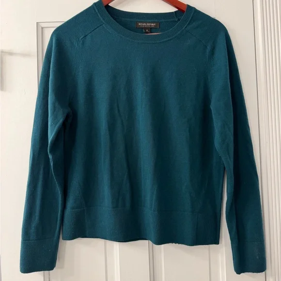 Banana Republic Merino Wool Sweater in Deep Teal - Picture 1 of 6